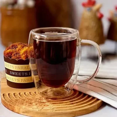 ماگ دوجداره شیشه ای