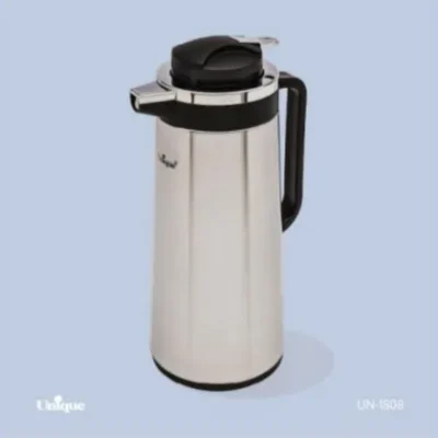 فلاسک 1/9 لیتر استیل شیشه دار