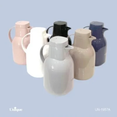 فلاسک 1/9 لیتر رنگی پنگوئن شیشه سبز