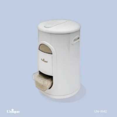 سطل برنج 10 کیلویی پیمانه دار سفید