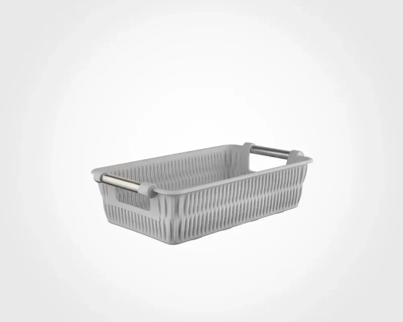 سبد طرح بامبو دسته استیل