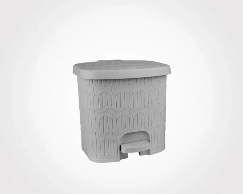 سطل پدالی چهارگوش بامبو کوچک 3 لیتر