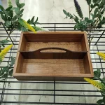 جا قاشق و چنگال چوبی دسته دار رایکا