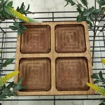 تخته 4 خانه چوبی مربع رایکا